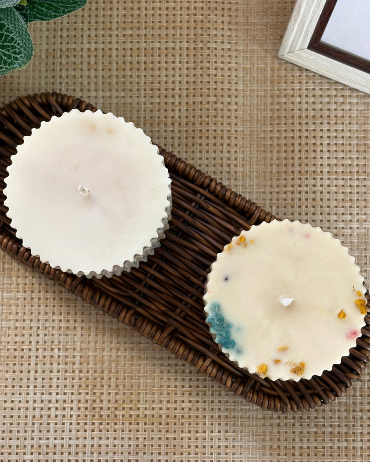 Floral Pillar Scented Candle