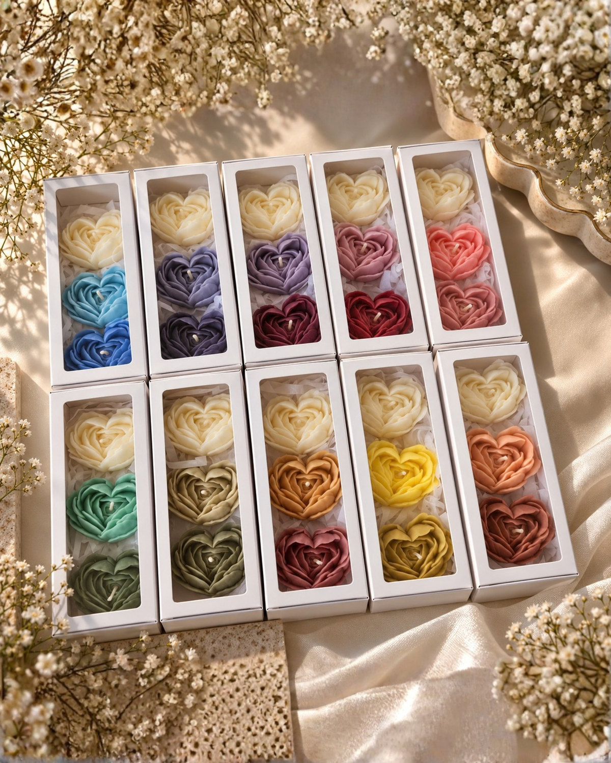 Heart Peony Trio