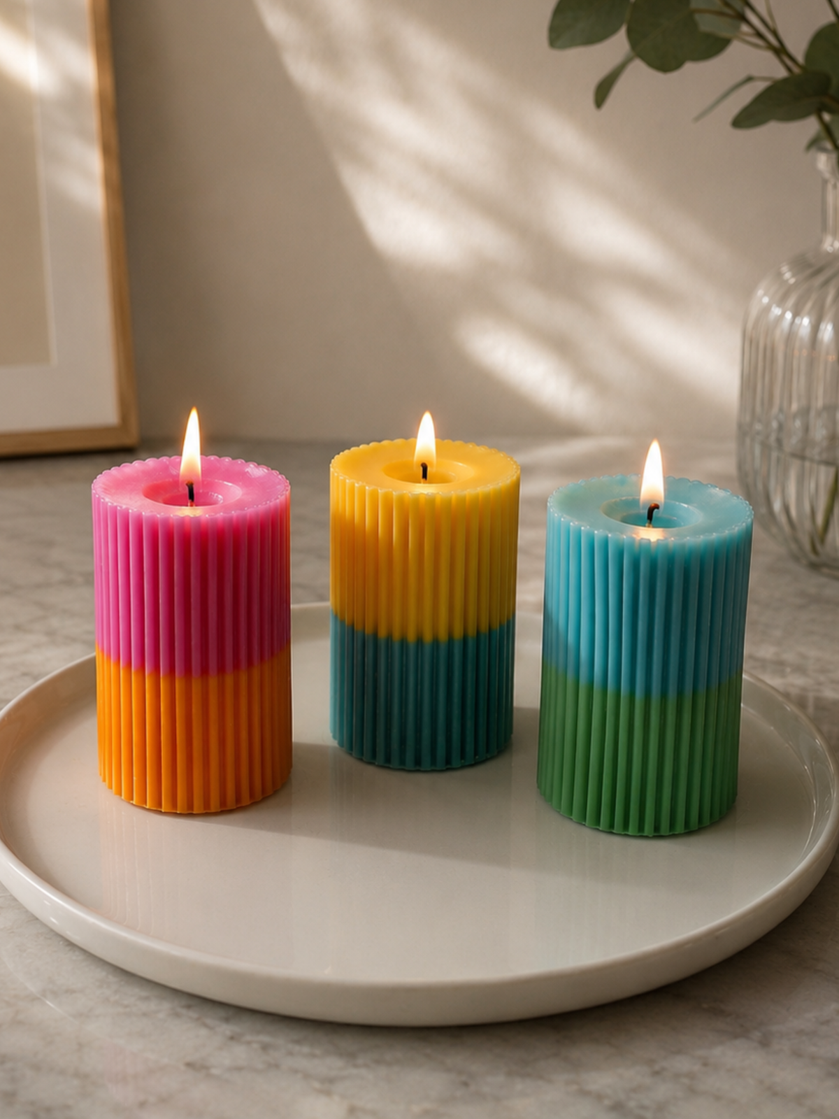 Cylinder Pillar Scented Candle