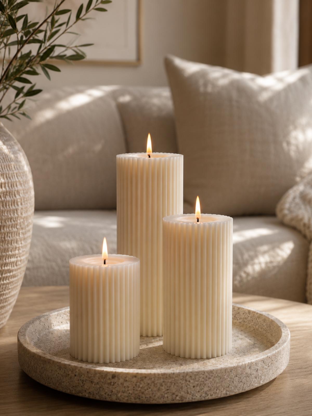 Cylinder Pillar Scented Candle