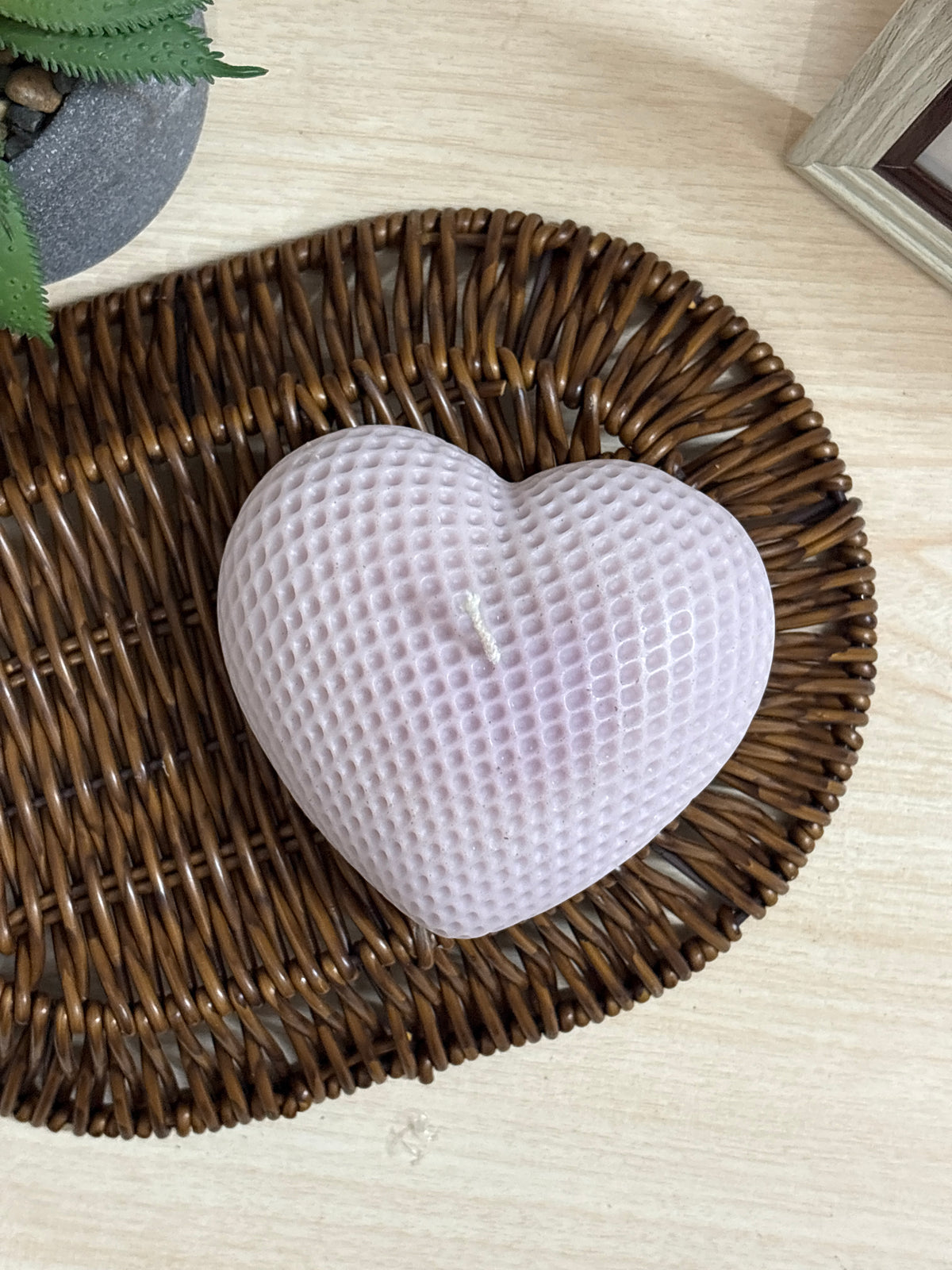 Knitted Heart Scented Candle
