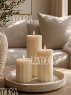 Column Pillar candle, large