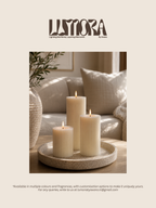 Cylinder Pillar Handcrafted Scented Candle