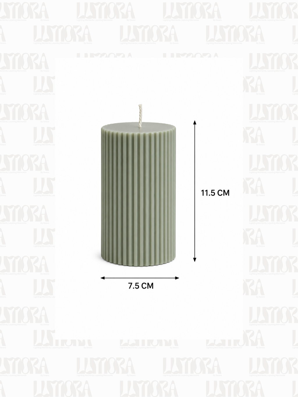 Cylinder Pillar Handcrafted Scented Candle
