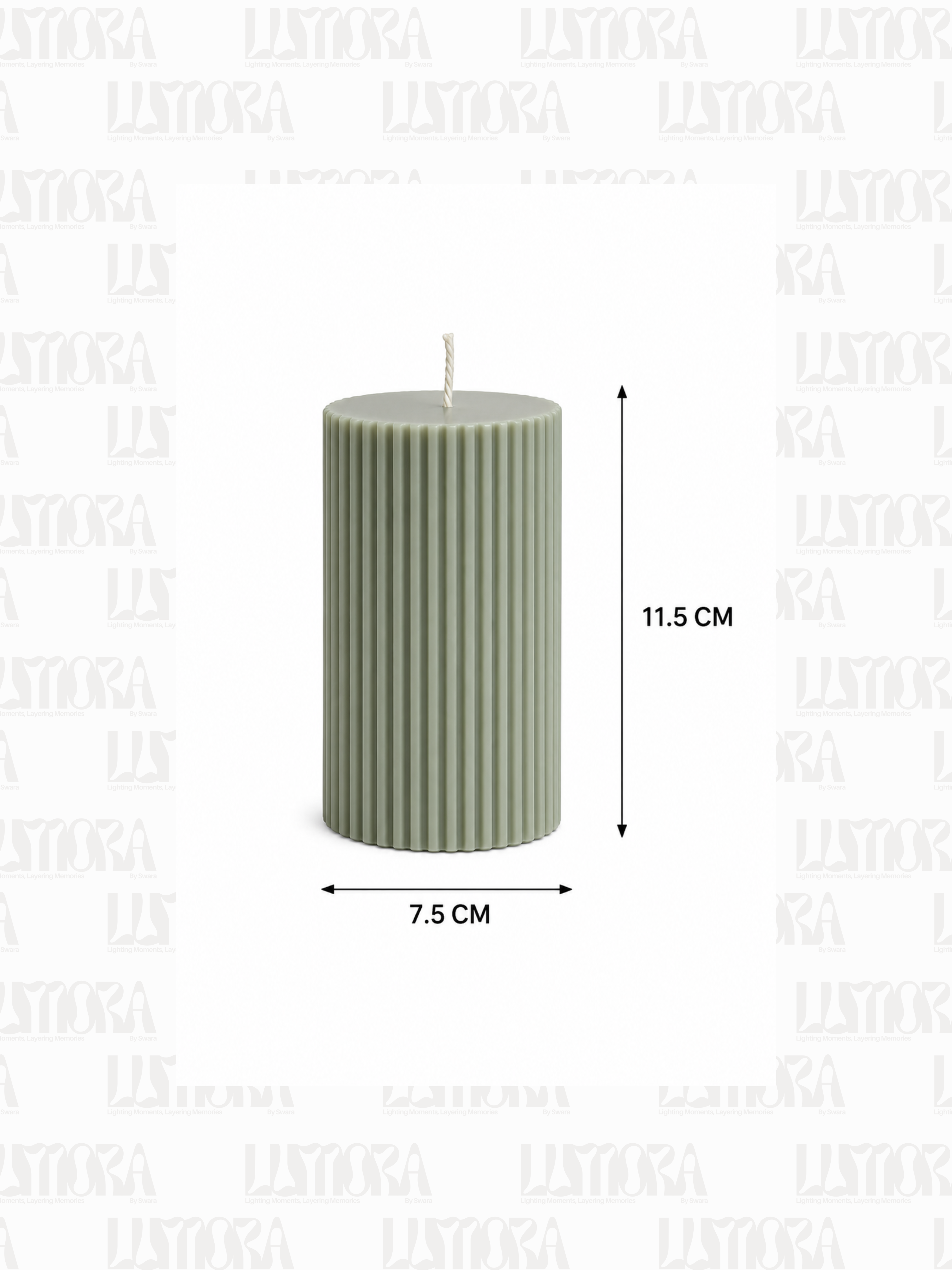 Cylinder Pillar Handcrafted Scented Candle