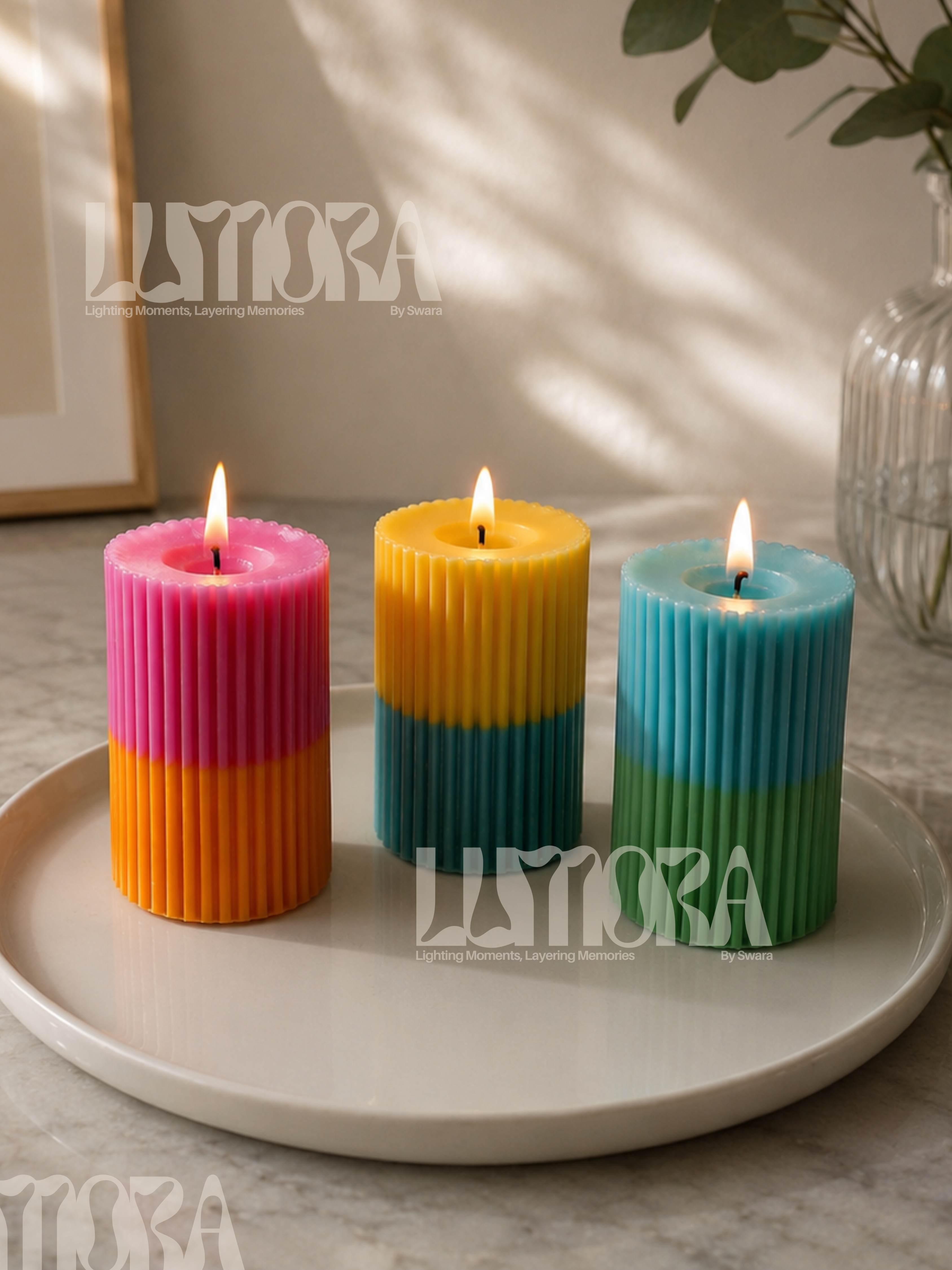 Column Pillar candle, mini