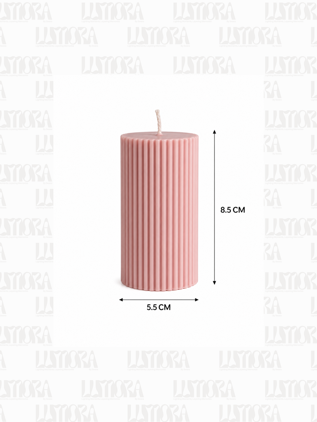 Cylinder Pillar Handcrafted Scented Candle