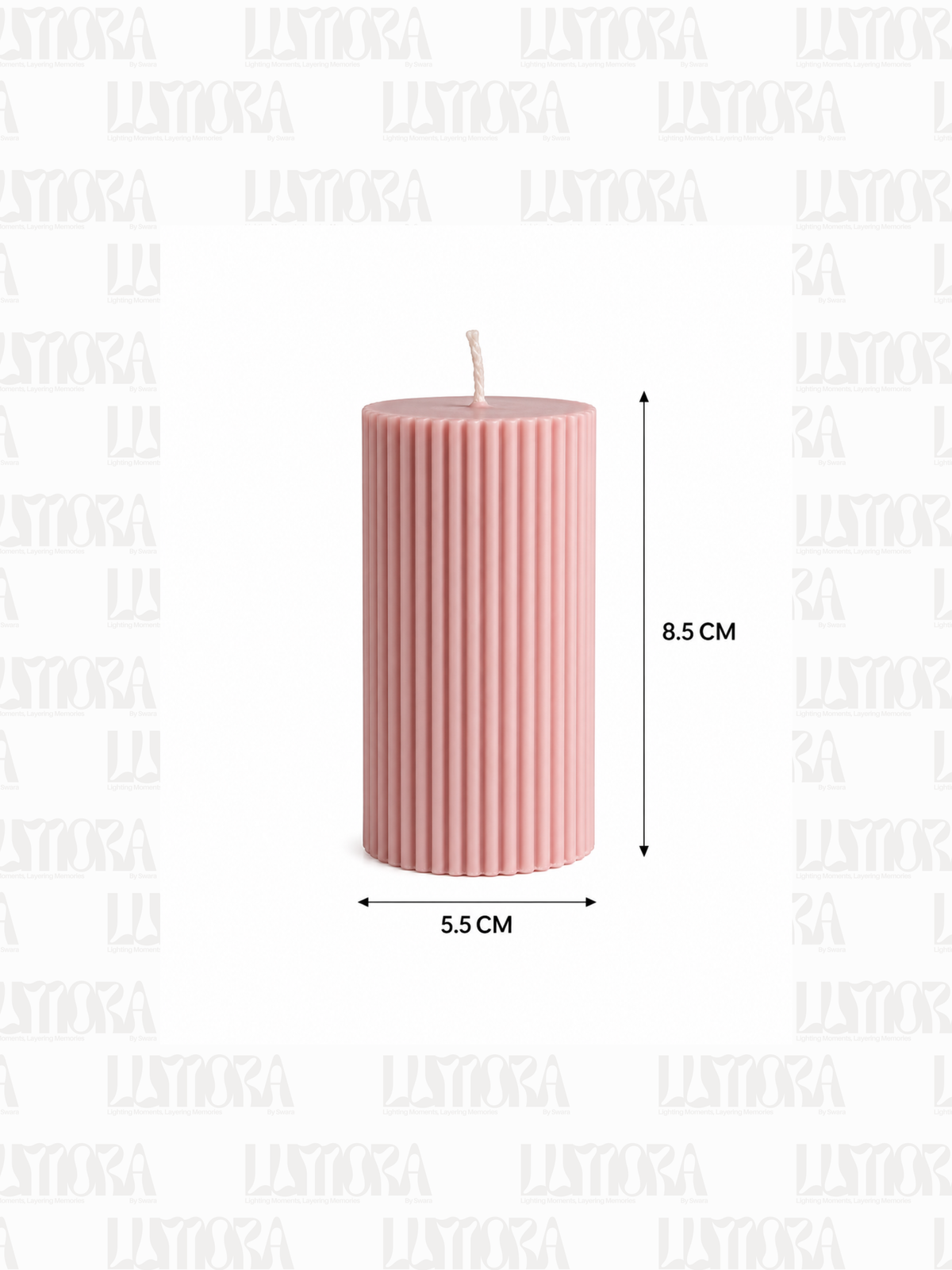 Cylinder Pillar Handcrafted Scented Candle