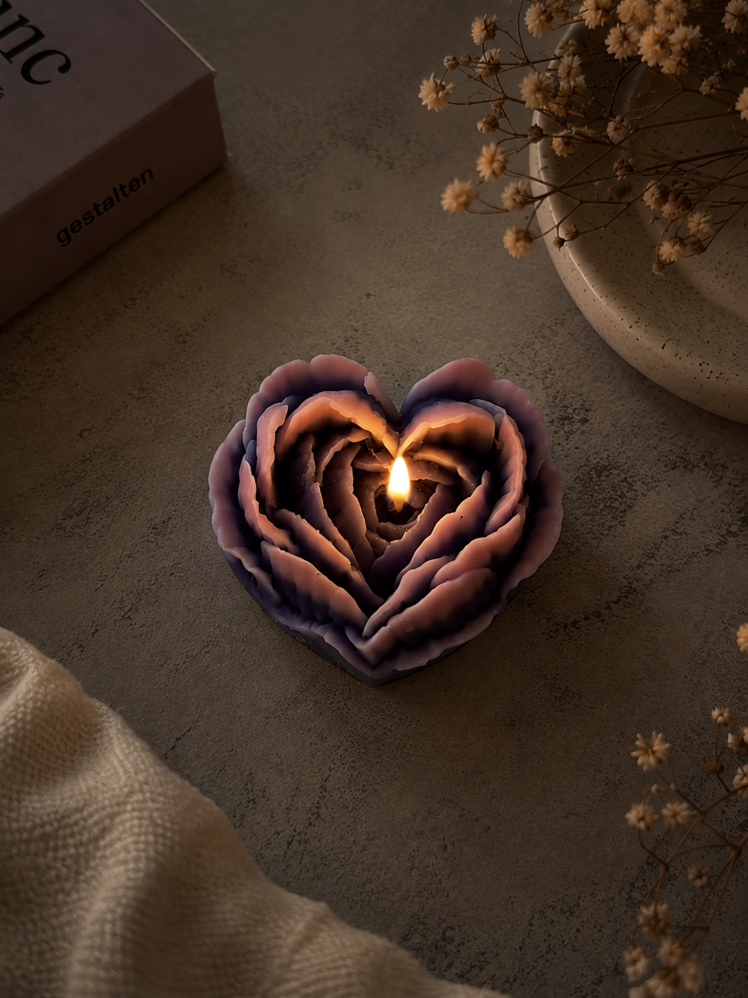 Heart Peony Scented Candle