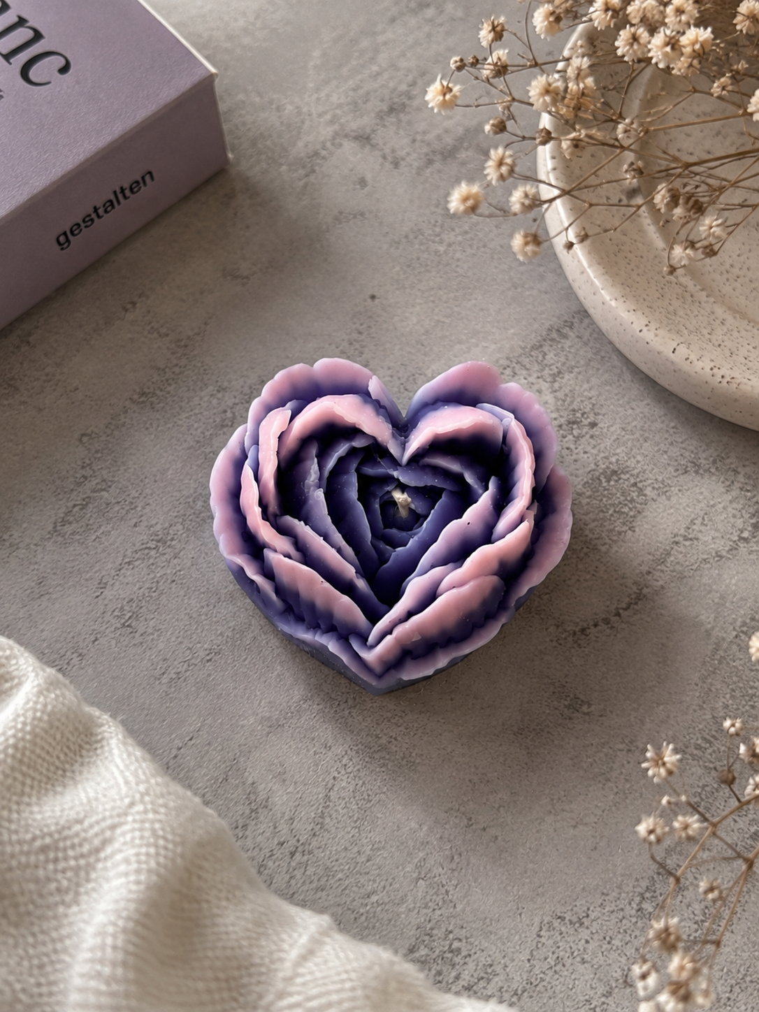 Heart Peony Scented Candle