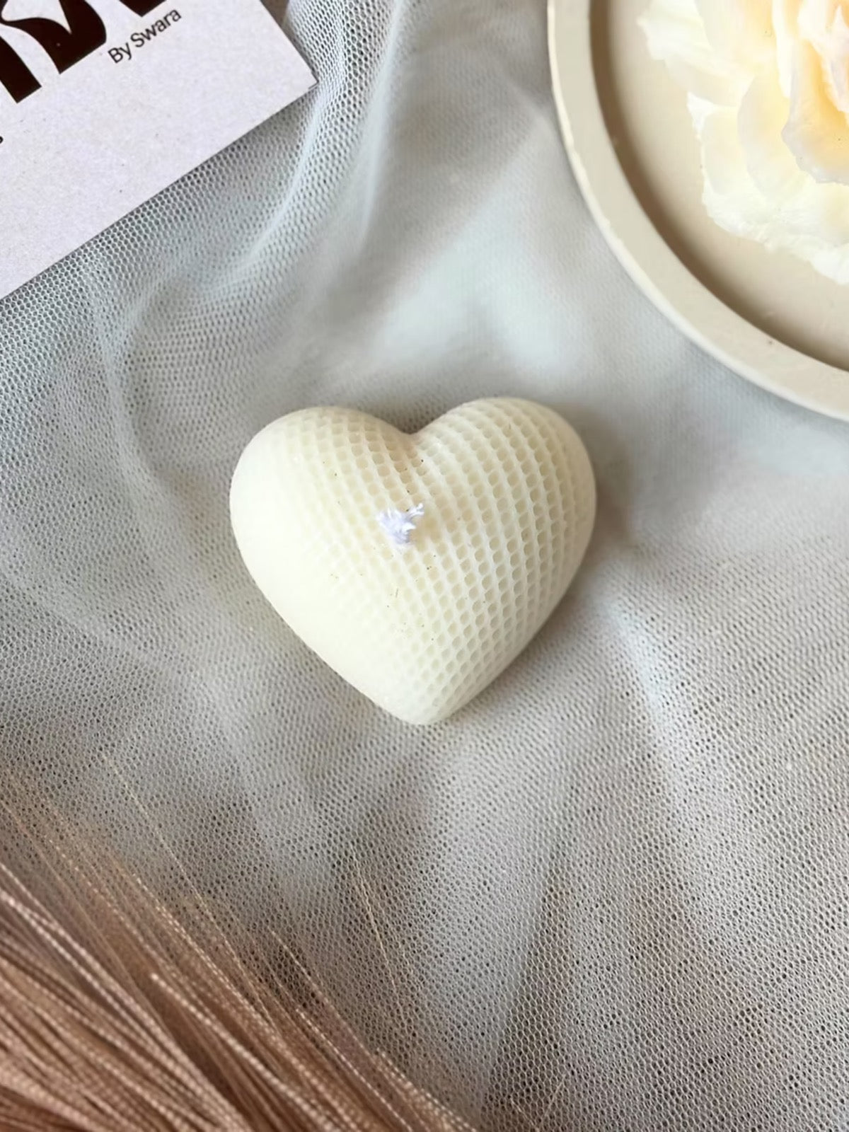 Knitted Heart Scented Candle
