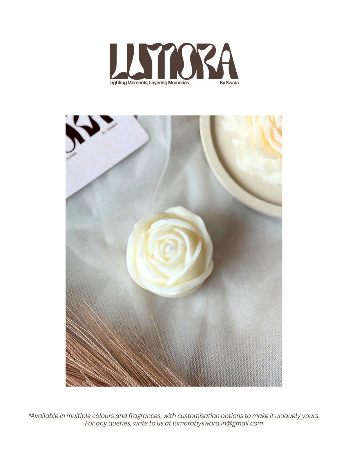 Rose Handcrafted Scented Candle