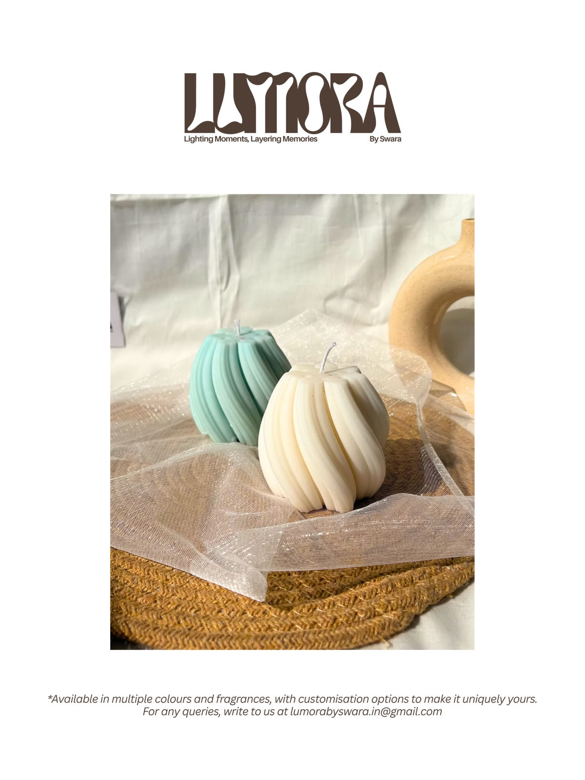 Twirl Handcrafted Scented Candle